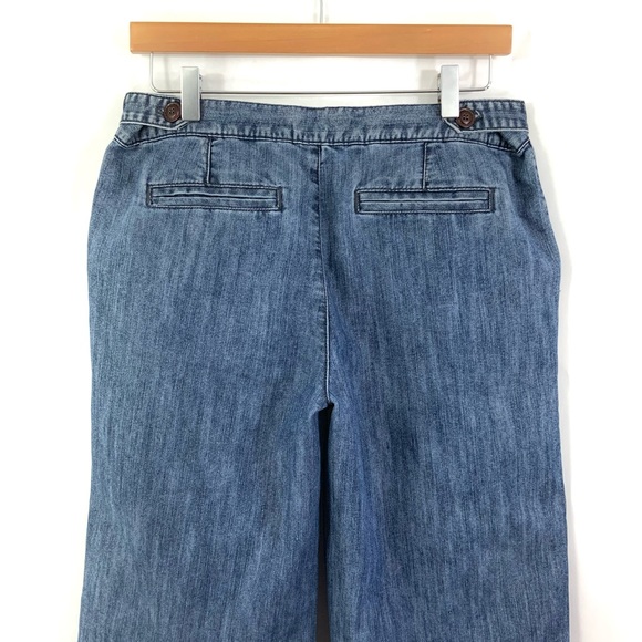 ♻️DONATED♻️DAISY FUENTES Size 10 Wide Cropped Leg Jeans A12 - Picture 5 of 7